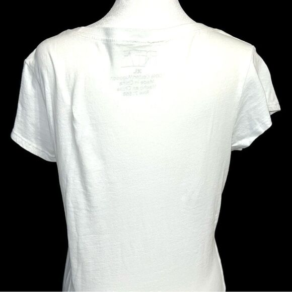 Freeze brand white tee with black fun sayings lettering on front! - Picture 4 of 5